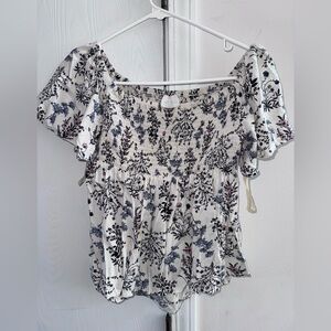 Abound Floral Off the Shoulder Flowy Top